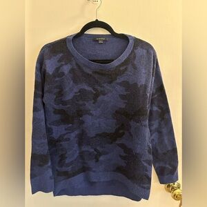 Acrobat Blue and Black Camouflage Crewneck Sweater